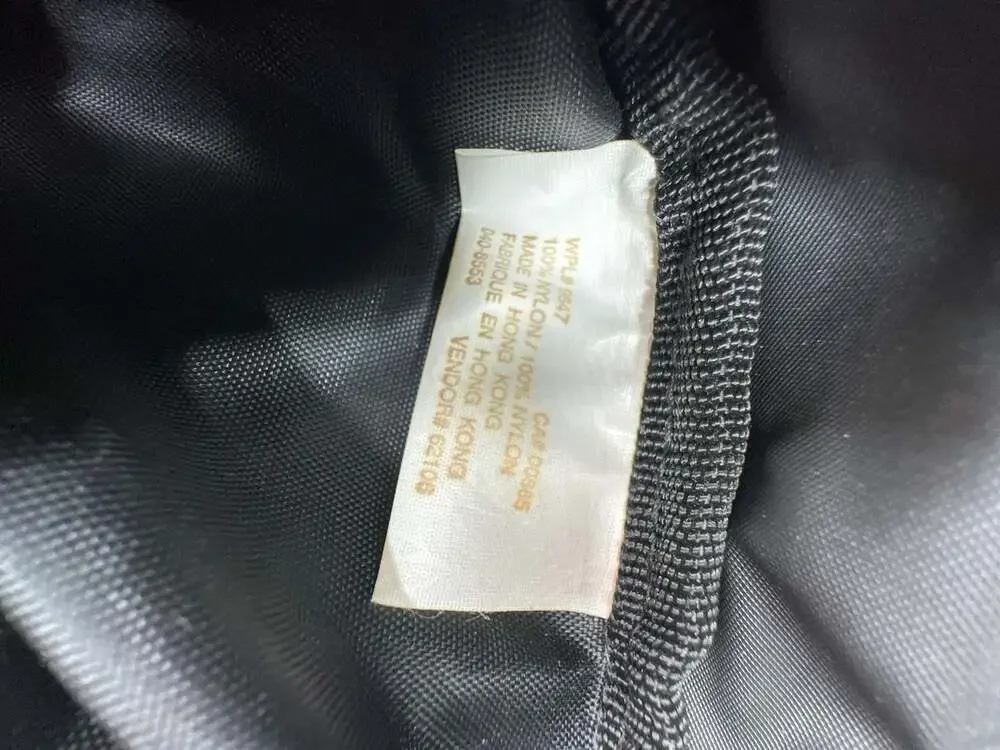 Vintage Eddie Bauer EBTEK Black Nylon Gear Duffle Bag